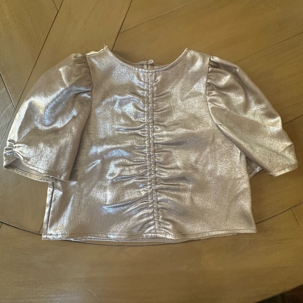 ZARA Metallic Kids Top